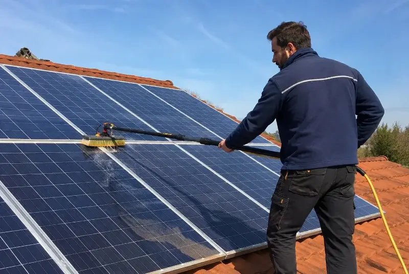 Nettoyage et entretien de panneaux solaires à Saint-Christophe-et-le-Laris